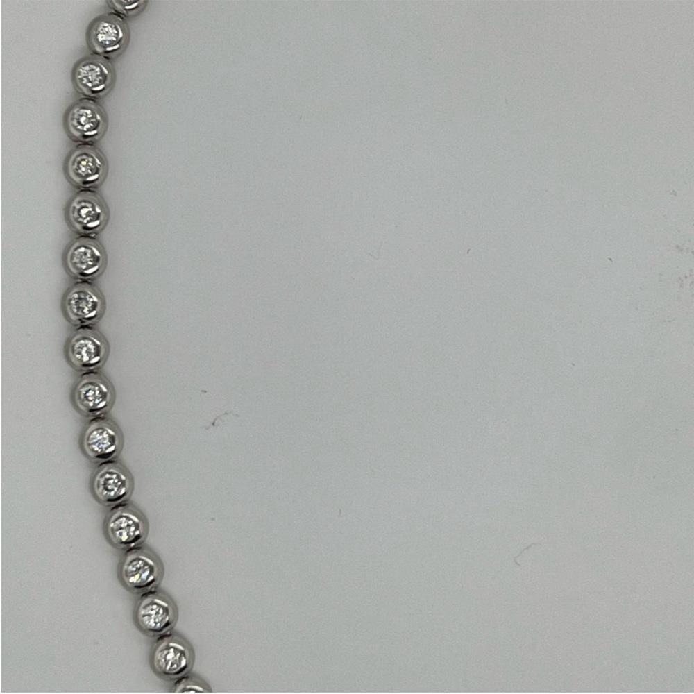 Tiffany & Co. Diamond Tennis Necklace in Platinum, '5.50 CTW' - Picture 9 of 11